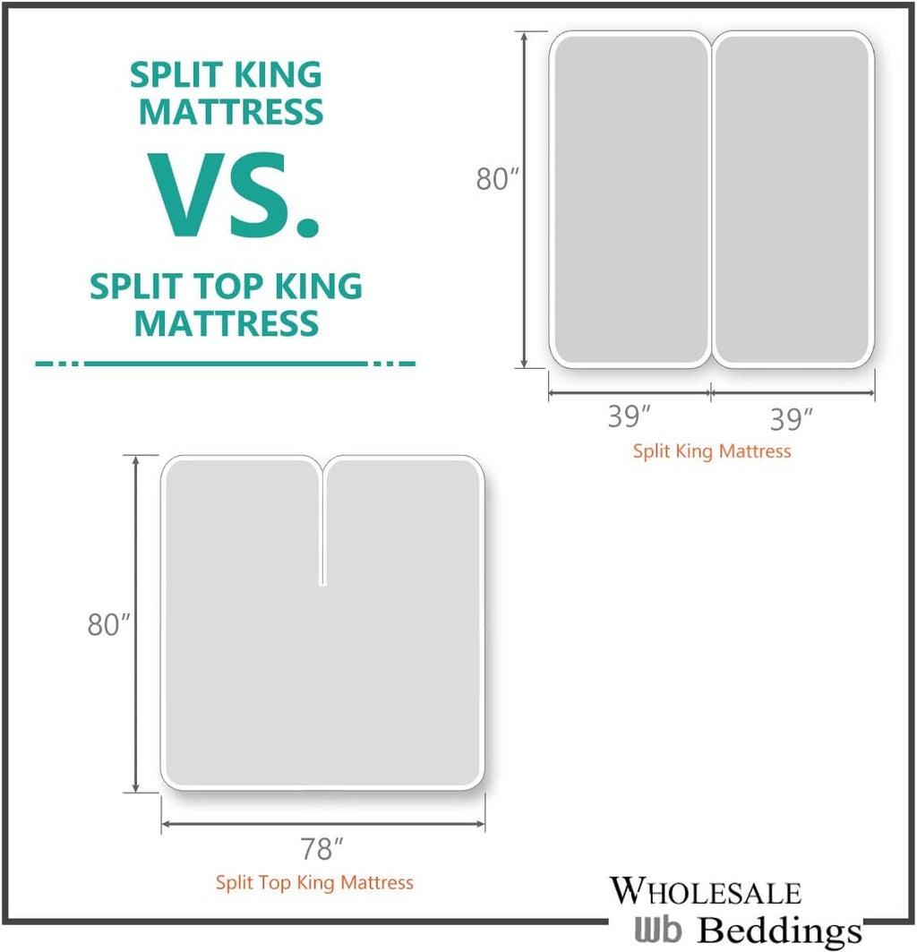 sheetsnthings Solid Viscose from Bamboo-Cotton Hybrid, Hybrid, 4PC Top-Split-King Sheets Set for Adjustable Beds, Periwinkle