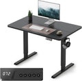 FEZIBO Electric Standing Desk Adjustable Height, 40 x 24 Inch Sit and Stand Desk, Home Office Desk, Ergonomic Workstation Computer Desk, Black
