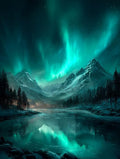 Snow Scene Diamond Art Kits for Adults, Starry Sky 5D Diamond Painting, Full Drill Dimond Art Paintings for Beginners, DIY Pictures Gem Crafts for Adults, Hobbies for Women, Fall Decor, 40x54in B-4247