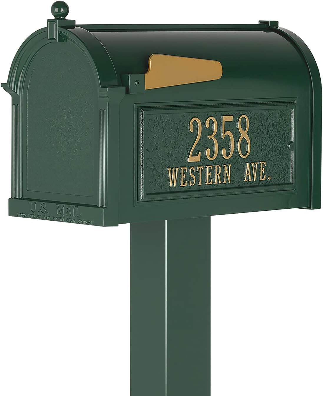 Whitehall Premium Mailbox Package - Green,Extra Large