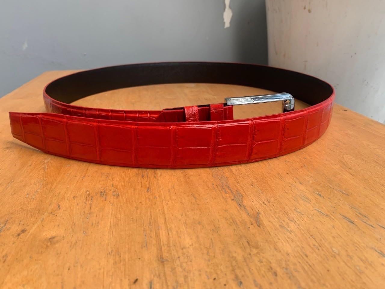 Genuine Alligator Leather Belts for men, Real Crocodile Men's Belts, Strap Width 1.5'