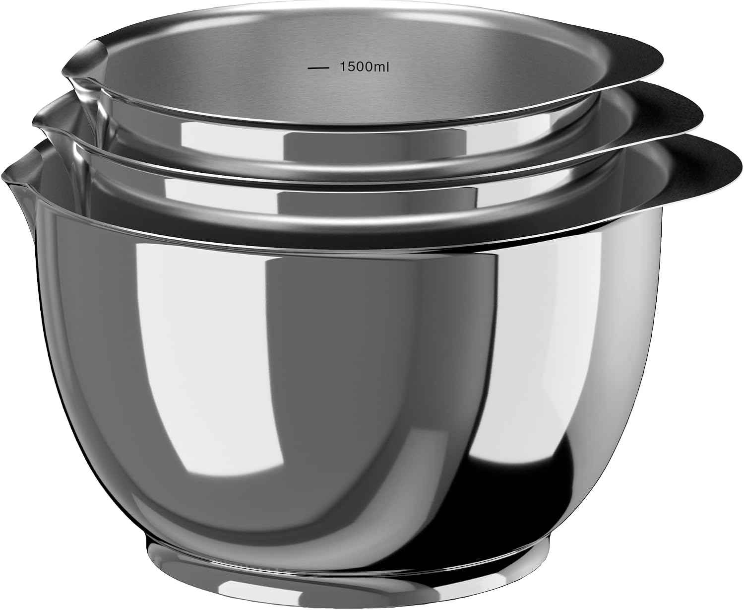 Rosti Precision Craft Mixing Bowl Set of 3 1.5L/2L/3L Elevate Your Culinary Experience Stylish Nesting Bowls for Effortless Cooking and Baking