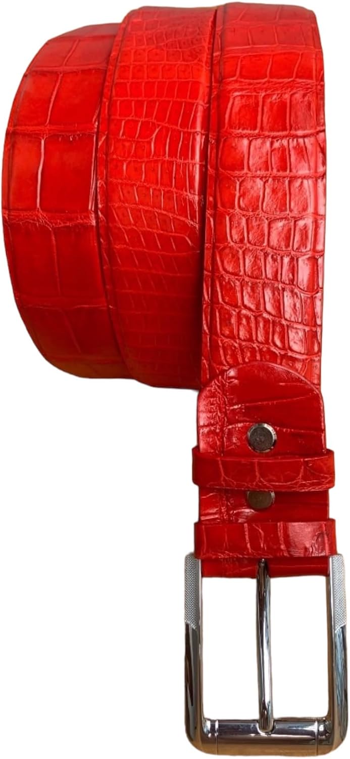Genuine Alligator Leather Belts for men, Real Crocodile Men's Belts, Strap Width 1.5'