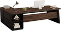 Tribesigns Executive Desk with 2 Drawers, 78-inch L Shaped Desk with Storage Cabinet and Shelves, Business Furniture Computer Table Workstation for Home Office