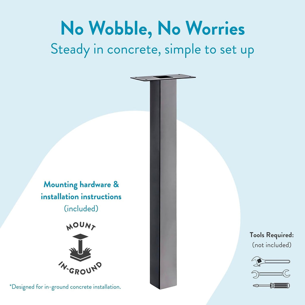 ARCHITECTURAL MAILBOXES 5105Z Oasis In-ground Post, Graphite Bronze, 1 count