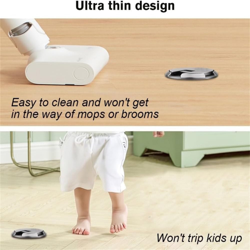 Mechanical Door Stop Heavy Duty Door Stopper Magnetic Door Stop Adjustable Door Holder Non-Punch Door Suction Furniture Hardware,Yellow Bronze,3PCS
