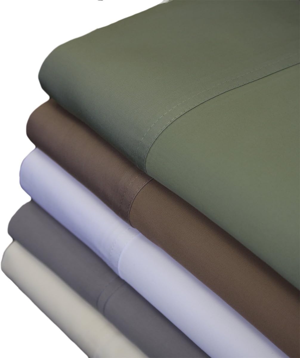 Royal Hotel Bedding ABRIPEDIC Sheets, Viscose from Bamboo, Sheet Set 600 Thread Count, Silky Soft Sheets, Viscose from Bamboo, Sheet Set, Full, Taupe