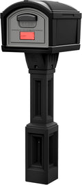 Simplay3 USPS T4 Extra Large Capacity XL Mailbox and Post Cover with Durable Double-Wall Construction, Weather-Resistant Design, Black, Made in the USA