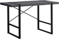 Monarch Specialties Laptop Table for Home & Office-Study Computer Desk-Contemporary Style-Metal Legs, 48' L, Gray