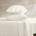 Harbor House Luxury 100% Egyptian Cotton Sheet Set, 400 Thread Count Sateen Weave, Soft & Breathable Bed Sheets with Deep Pocket, 4-Piece Queen Bedding Set, Ivory