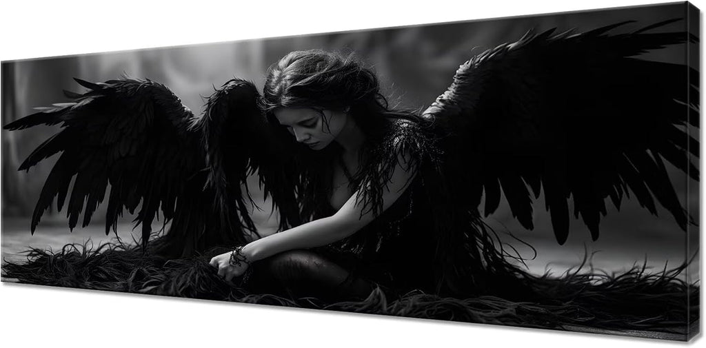 Wing Diamond Art Kits for Adults, Large Diamond Painting Angel Dimond Art Paintings by Numbers Kit for Beginner, 100x40inch Diamonds Pictures Crystal Arts Crafts for Room Decor, Gifts for Women Z1-208