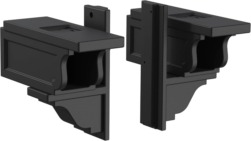 Mayne Rockport Double Arm Mail Post - Black - 18in L x 23in W x 56.5in H - Standard Post, 2x Paper Holder Arms (5811-B)