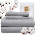 TWK 1200 Thread Count Egyptian Cotton 100% Bed Sheet Set, Solid Thickness, Long-Lasting Durable Construction, Resists Pilling, 18' Deep Pocket Capacity