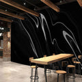 ELGADO Black Water Flow Wall Mural, Abstract Style Murals High Resolution Pictures Poster,Large Wallpaper Mural Wall Decor for Bedroom Living Room Tv Background Room Decor,116' W x91 H