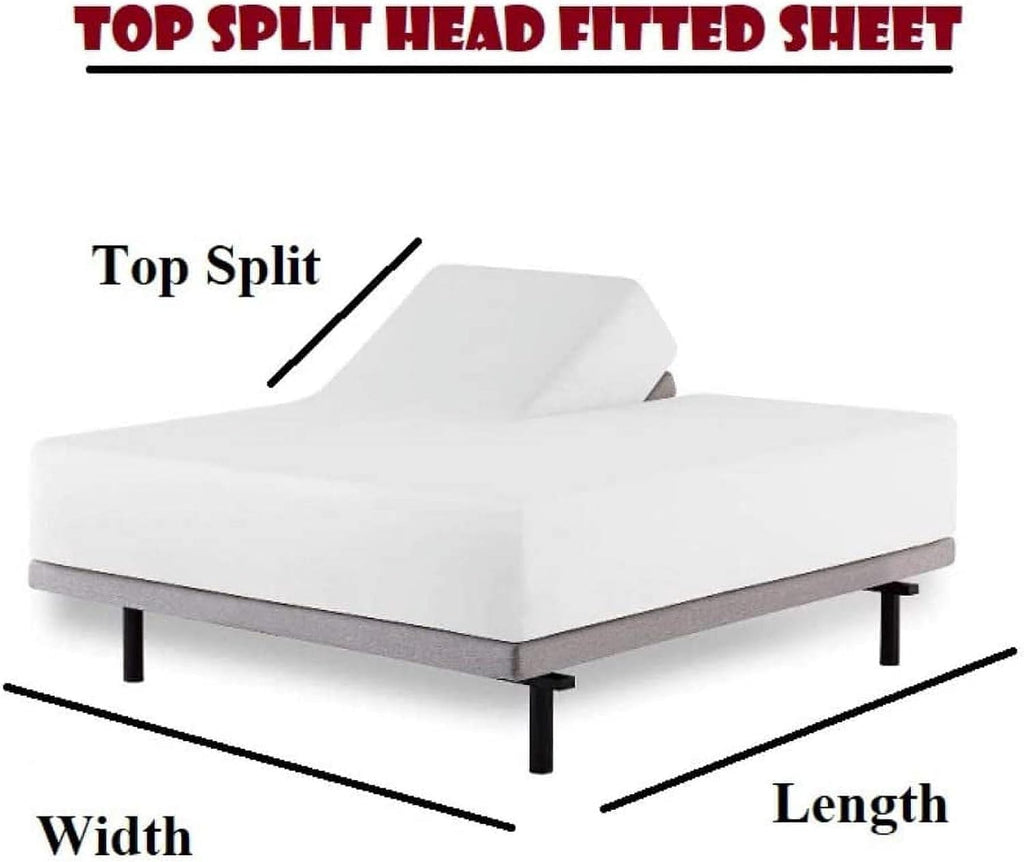 Royal Tradition Viscose from Bamboo Bed Sheets, Top Split King, Solid Sage, Super Soft and Cool 4PC Sheet Set