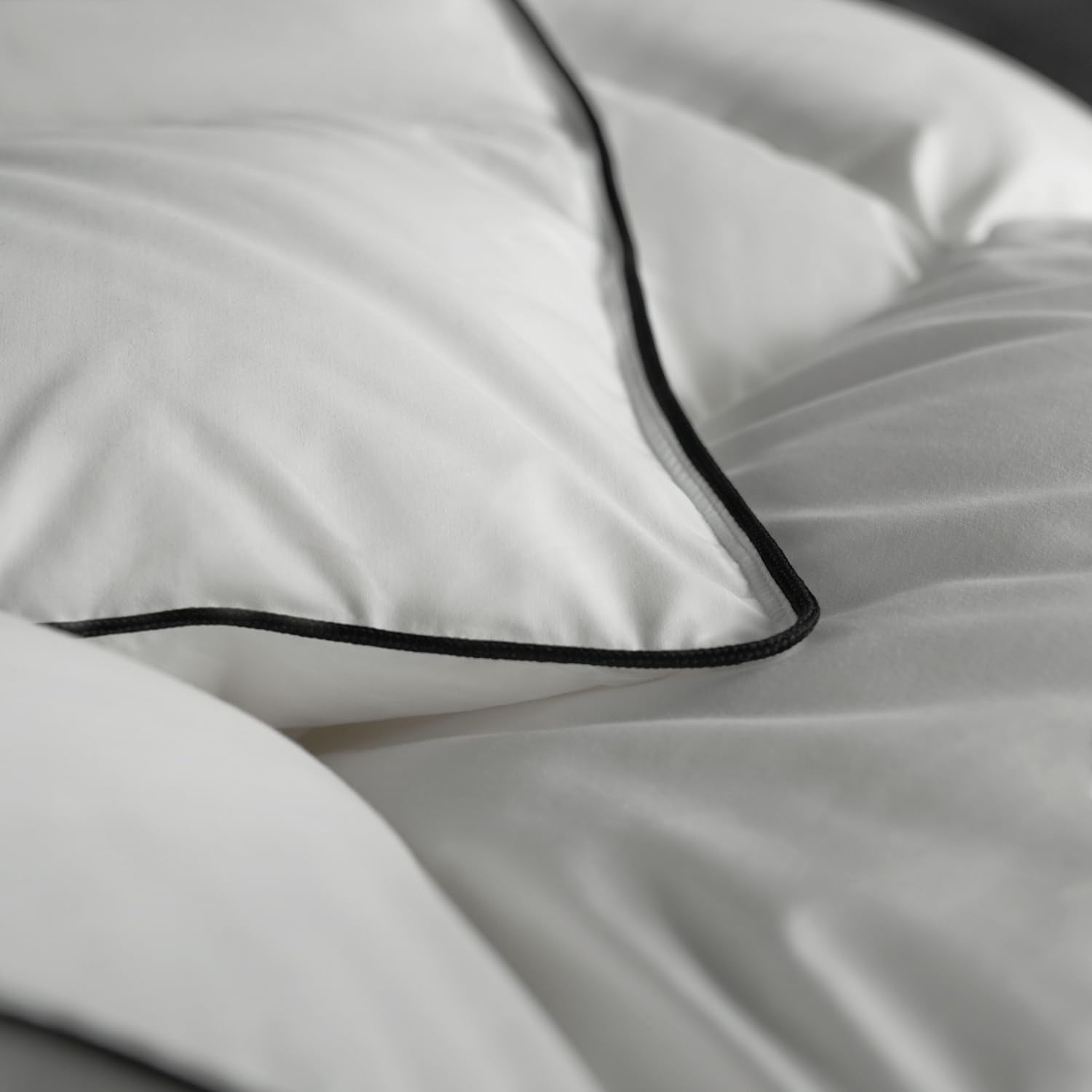 Feather Down Comforter King Size,Premium Ultra-Soft Breathable Comforter High Fill Power White Duvet Insert,All Season Hotel Bedding Comforters (Ivory White/All Season, King (U.S. Standard))