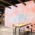 ELGADO Marble Pink Stickers Wall Mural, Classic Texture Removable Wall Mural Self-Adhesive Wallpaper 3D Mural,for Children's Room Dining Bedroom Living Wall Decoration,99' W x66 H