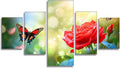 Butterfly Diamond Art 5 Piece Diamond Painting Dream 5D DIY Full Square Drill Dimond Art Paintings Crystal Crafts for Adults Gem Painting for Home Decor, Large Artwork for Wall 40 x 80 Inch, Model354