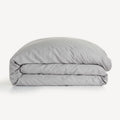 FURRFREE Bamboo Duvet Cover - Genuine 100% Organic Viscose- Breathable & Silky Soft Duvet Cover for All Season, Machine Washable, Pet Hair Repellent Family -Gravity Grey King