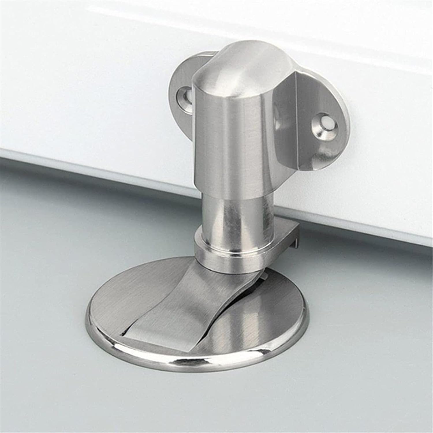 Door Stops,Wedge Stopper stoppers for skirtings Doorstop Rubber Floor Jammer, Strong Magnetic Door Stop, Anti-Collision Door Stopper, Punch-Free, Room Door and Bathroom Door Touch,Green Bronze