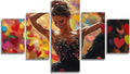 Ballet Diamond Art 5 Piece Diamond Painting Dancers 5D DIY Full Round Drill Dimond Art Paintings Rhinestones Crafts for Adults Gem Painting for Home Decor, Large Artwork for Wall 40 x 80 Inch,Model333