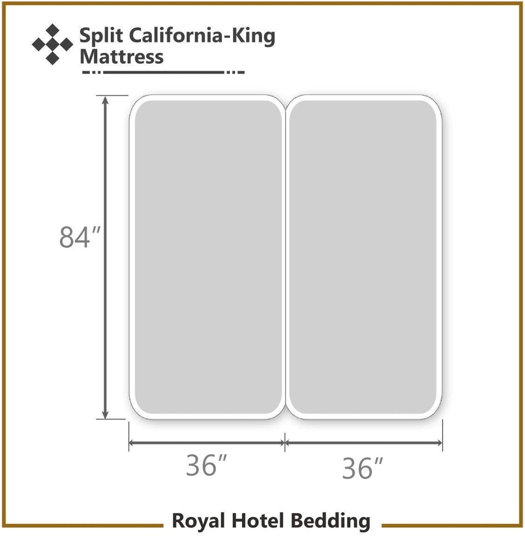 Royal Hotel Bedding Soft Hotel Cooling Sheets for Hot Sleepers, 5PC Organic Viscose Derived from Bamboo Sheets, Sheet and Pillow Cases Set - Deep Pocket (Split Cal-King - Periwinkle)