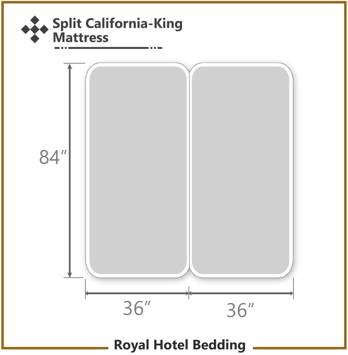 Royal Hotel Bedding Soft Hotel Cooling Sheets for Hot Sleepers, 5PC Organic Viscose Derived from Bamboo Sheets, Sheet and Pillow Cases Set - Deep Pocket (Split Cal-King - Periwinkle)