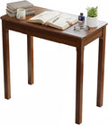 Solid Wood Desk with Drawers - 31.5' Narrow Desks for Small Spaces, Mid Century Modern Desks, Small Wooden Vintage Computer Writing Desk, Study Table for Home Office Bedroom, Walnut