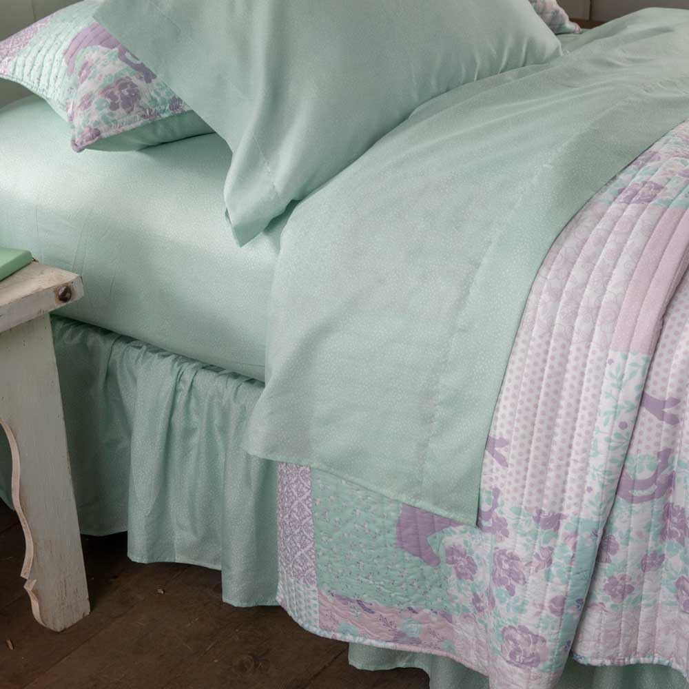 Rod's True Western Cowgirl Princess Pony Patchwork Full Bed in a Bag, 8 Piece Western Bedding Set, Quilt, Sheets & Shams, Purple Turquoise Pink