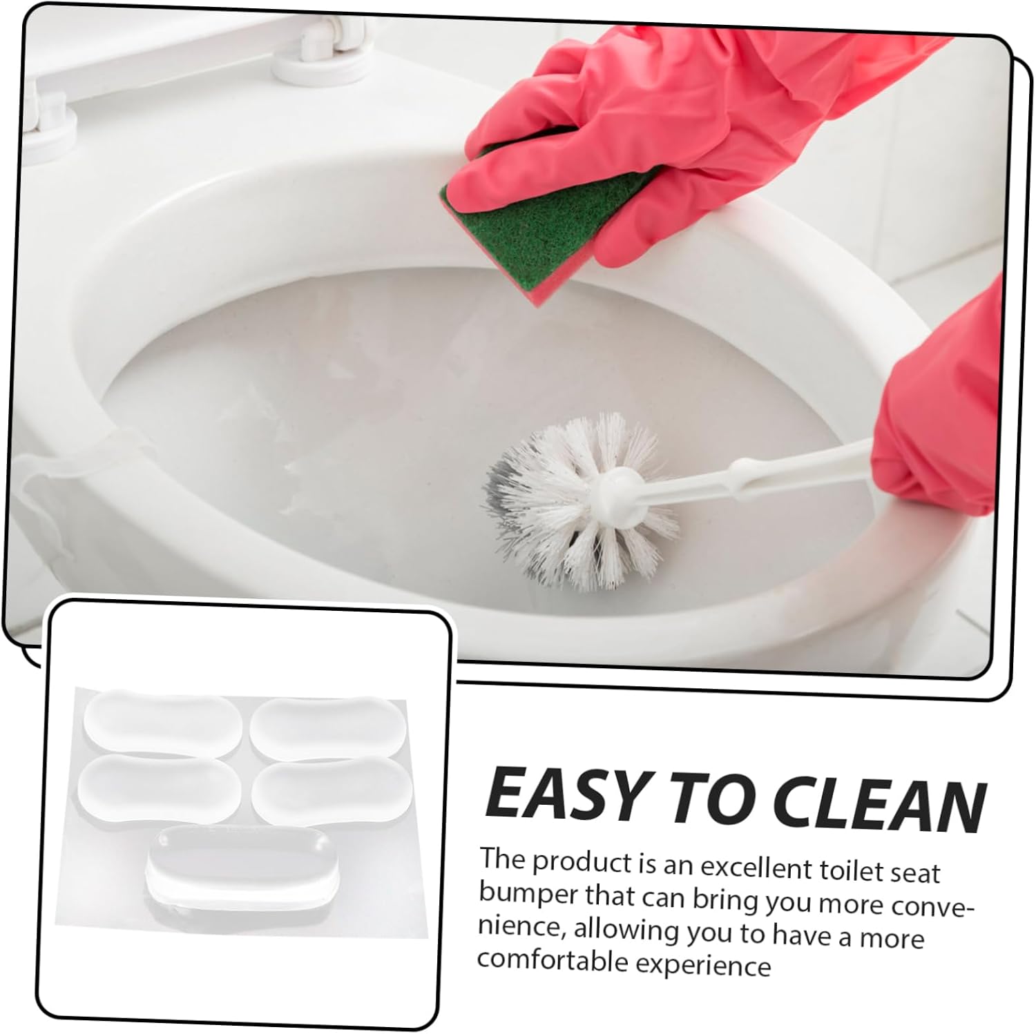 Uonlytech 100 Pcs Toilet Seat Cushion Drawer Stops Clear Cabinet Door Bumper Silicone Cabinet Bumpers Clear Bumper Toilet Bumper Bidet Bumper Attachment Bumper Pads Drawer Bumpers (As Shownx5pcs )