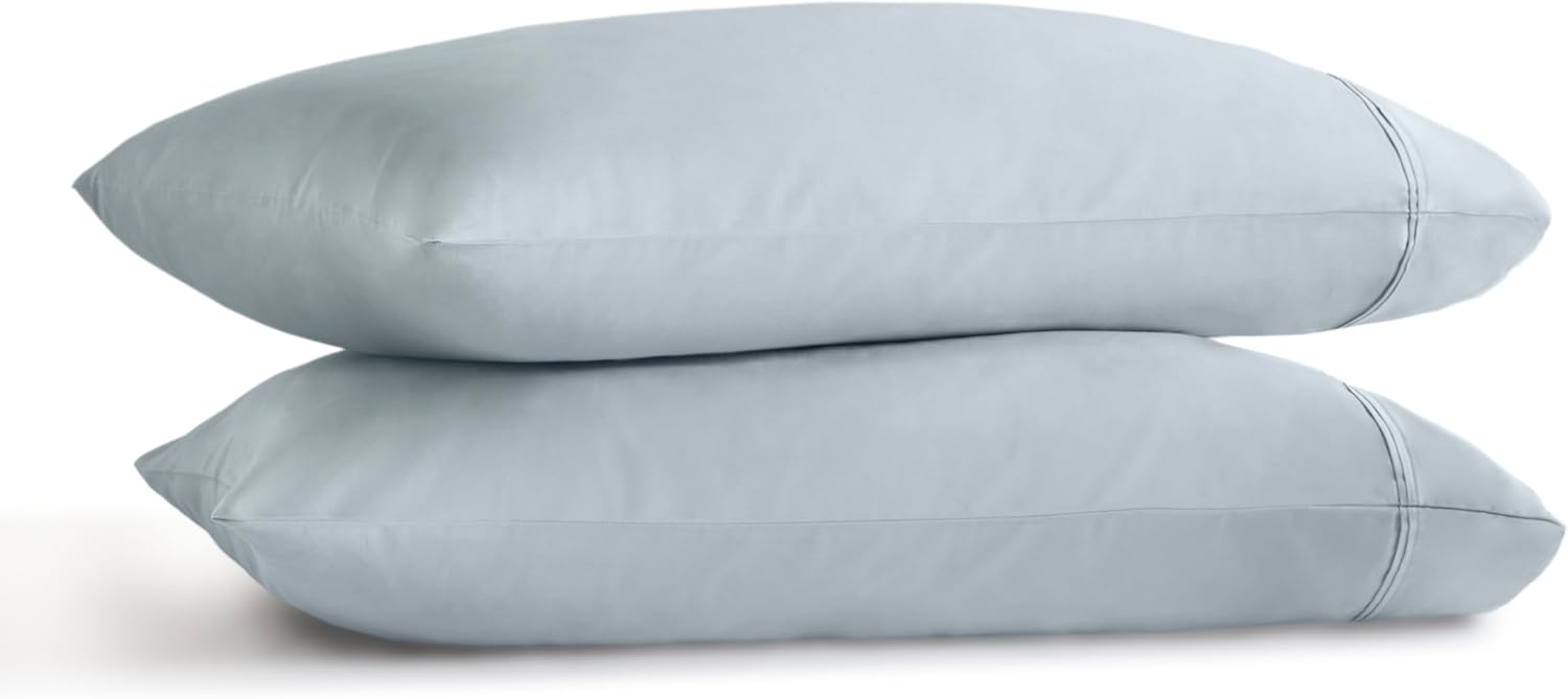 Harbor House Luxury 100% Egyptian Cotton Sheet Set, 400 Thread Count Sateen Weave, Soft & Breathable Bed Sheets with Deep Pocket, 4-Piece Queen Bedding Set, Blue