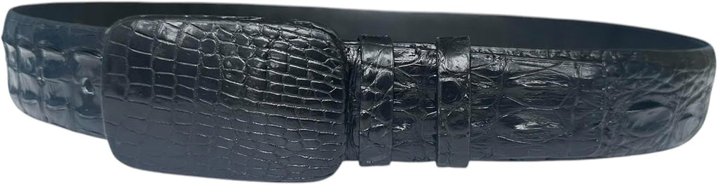Genuine Alligator Leather Belts Buckle for Men, Crocodile Skin Belt for Mens