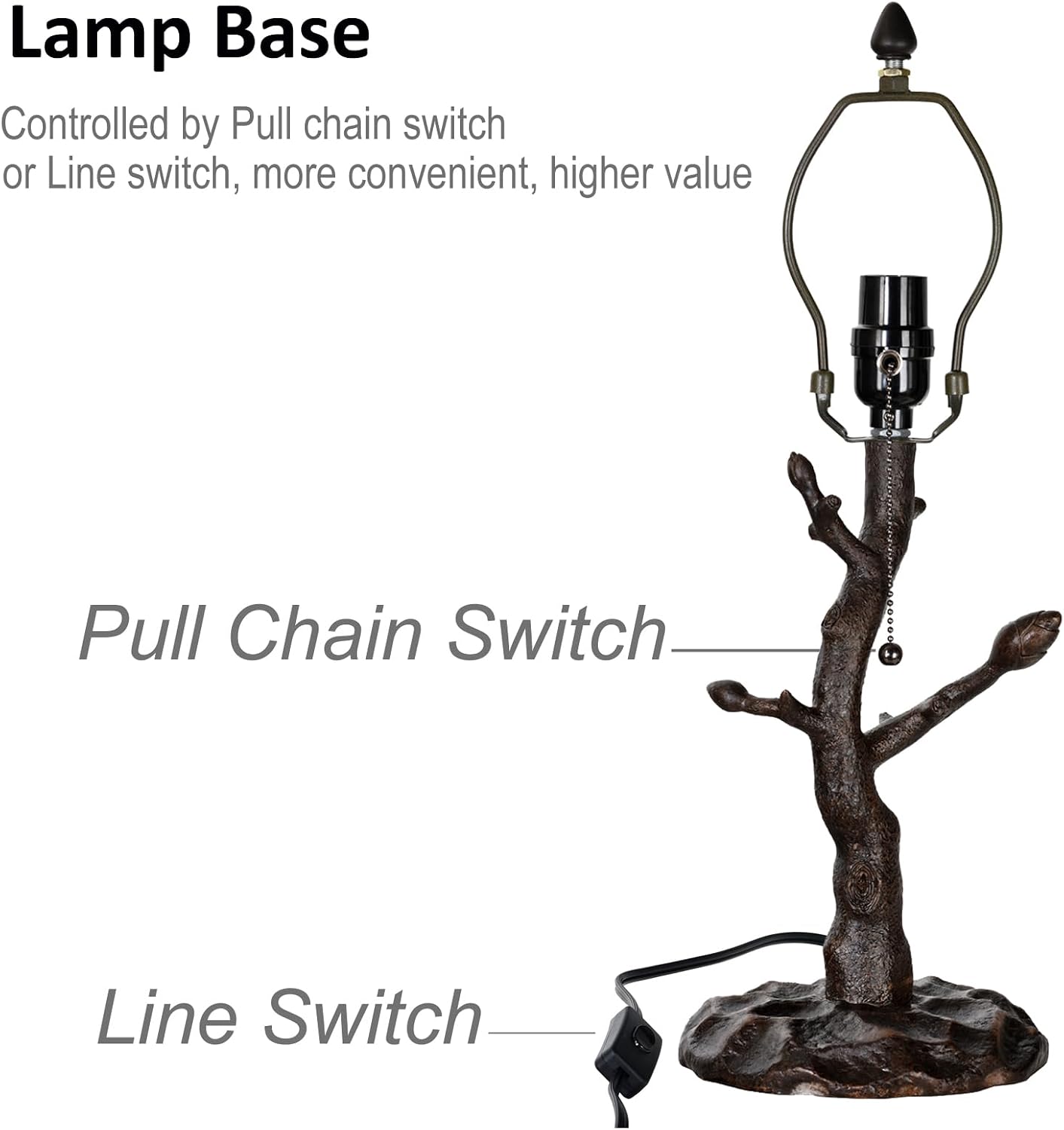 TL0035 Tiffany Style Stained Glass Table Lamp, Cardinal Bird Desk Lamp with Branch Base, W 12' x OH 21', Great for Home Decor & Night Lighting, LED Bulb Included (Red Cardinal)