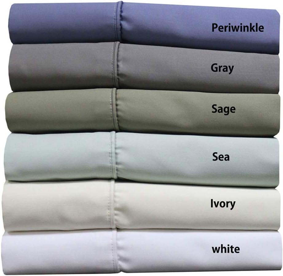 Royal Hotel Bedding Luxury Heavyweight 1000 Thread Count 3pc Bed Sheet Set 100% Cotton Material, Cool - Durable, Soft and Breathable Deep Pocket Sheets in Twin XL Size, White