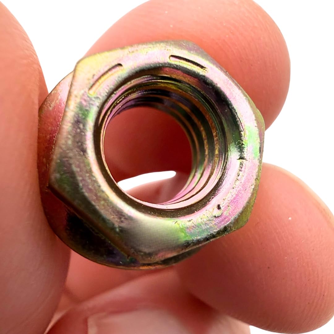 3/8'-16 Flange Nuts (1,900 Case) – Grade 8 Built-in Washer Nuts Coarse Thread for Fast, Even Clamping on Frames, Brackets & Heavy Assemblies SAE J995 0.375'