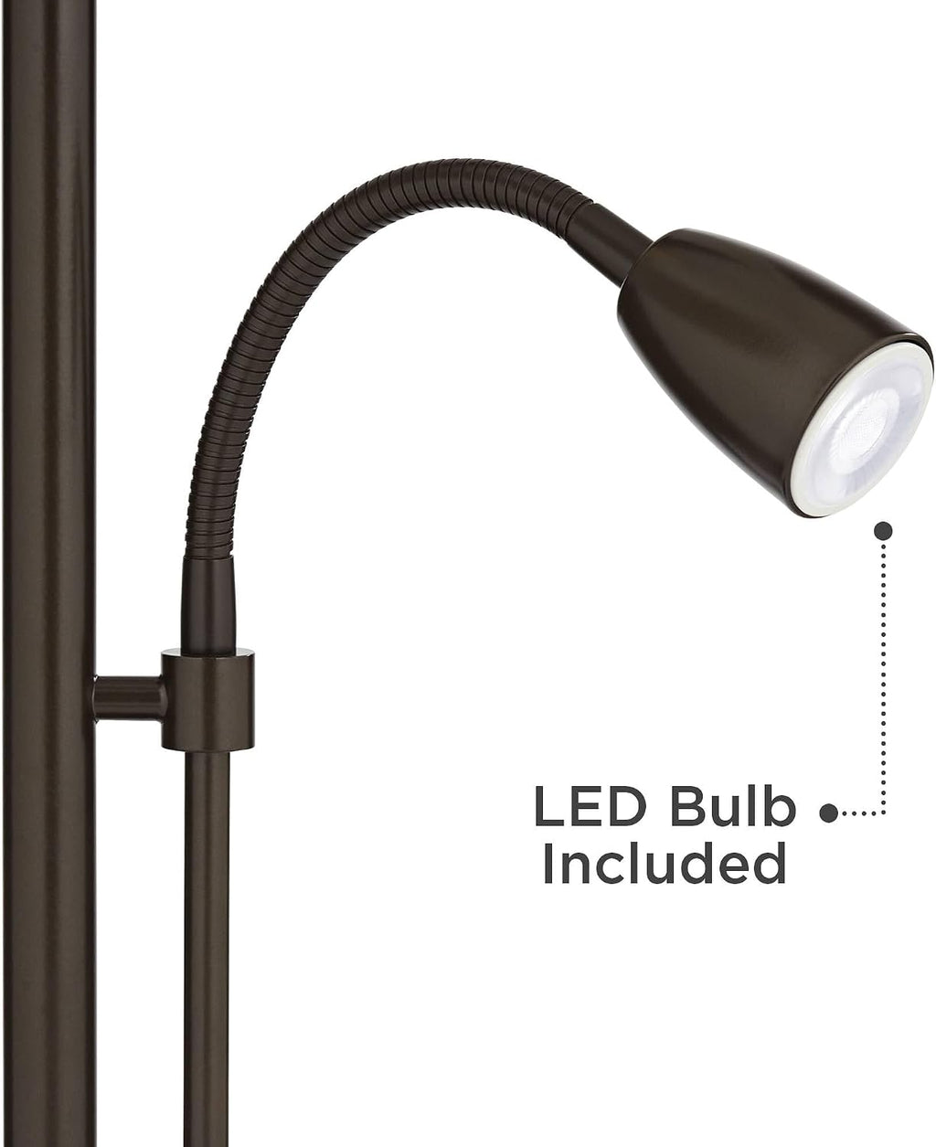 Possini Euro Design Traverse 29' Tall Modern Set of 2 Table Lamps with USB Ports A+C Charging Gooseneck LED Bronze Oatmeal Shade for Living Room Bedroom House Bedside Nightstand Home Office