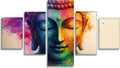 Color Diamond Art 5 Piece Diamond Painting Zen 5D Full Round Drill Dimond Art Paintings Crystal Rhinestones Crafts for Adults Gem Painting for Home Decor, Large Artwork for Wall 40 x 80 Inch, Model411