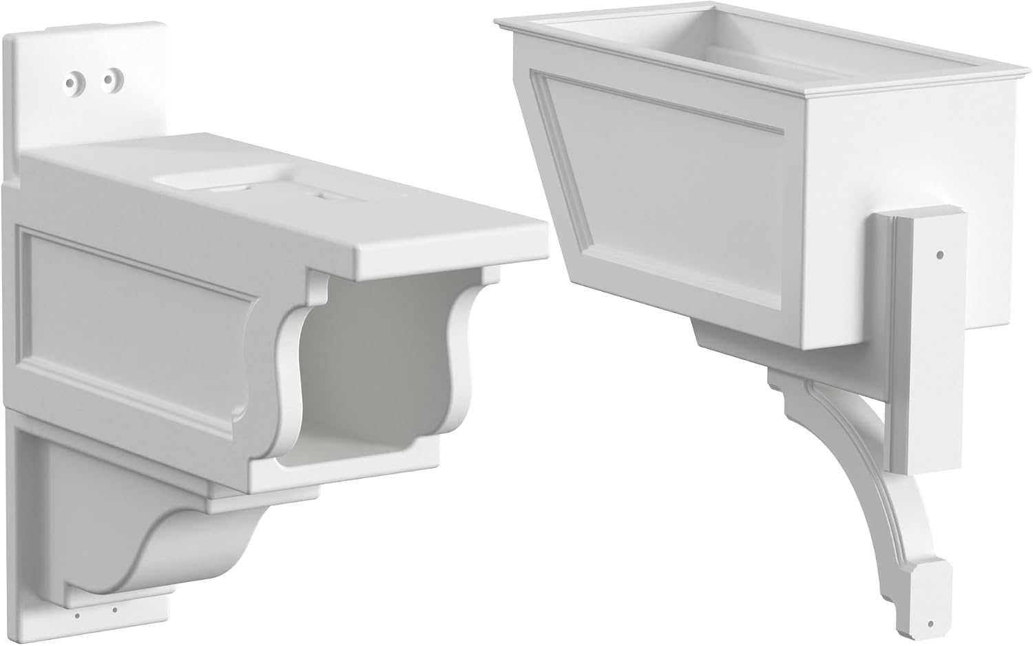 Mayne Signature Plus Mailbox Post with Newspaper Slot and Planter – Weather-Resistant, Durable Classic Design – Easy-to-Install Outdoor Mailbox Post
