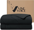 Cooling Blanket Comforter Hot Sleepers Twin/Twin XL Soft Cooling Blanket, Double-Sided Cool Bedding for Night Sweats, All-Season Lightweight Comforter(68 * 90inch, Black)