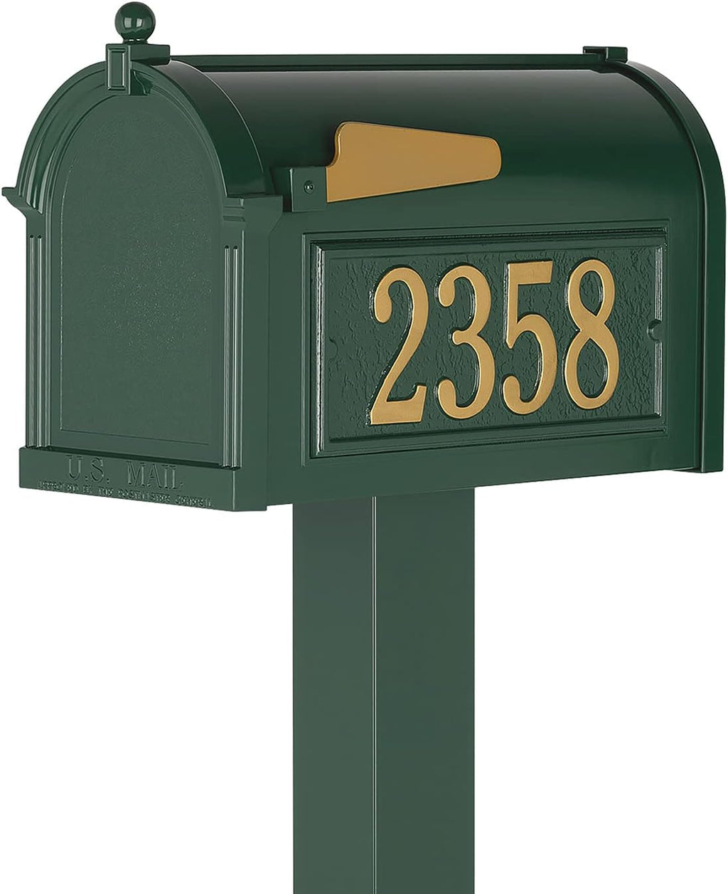 Whitehall Premium Mailbox Package - Green,Extra Large