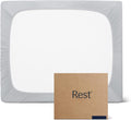 REST® Evercool®+ Fitted Sheet, King Size, Light Gray, 15' Deep (up to 18''), Breathable Bedding for Hot Sleeper and Night Sweats, Bed Sheet with Ionic+ Self-Cleaning Silver Yarn for Sensitive Skin