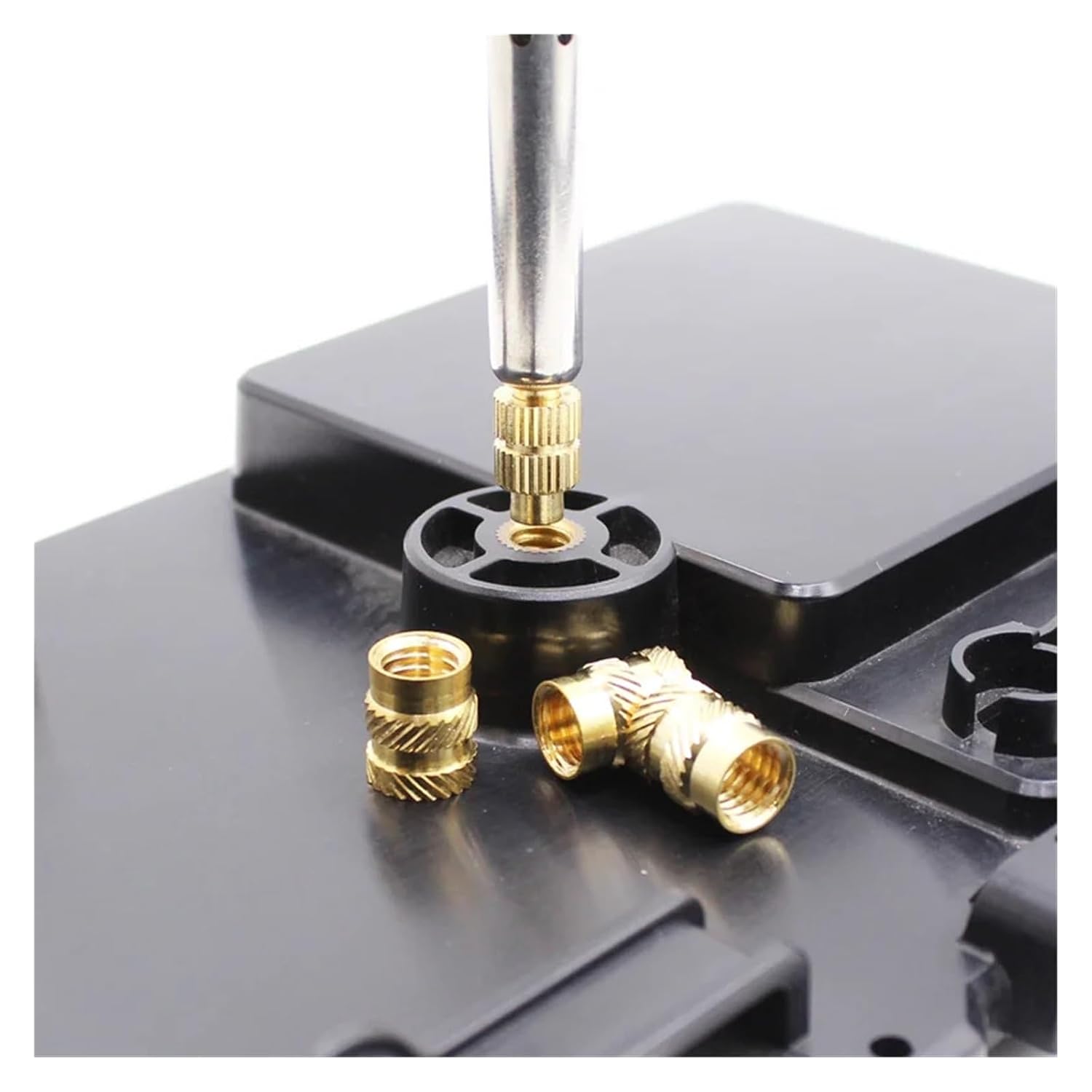 Brass Metric Knurled Nuts，Heat-Set Threaded Insert Implant Machine Copper Nut Thermal Conduction Implant Heat Insertion Tool 3D Printer Plastic(Us All One 99pcs)