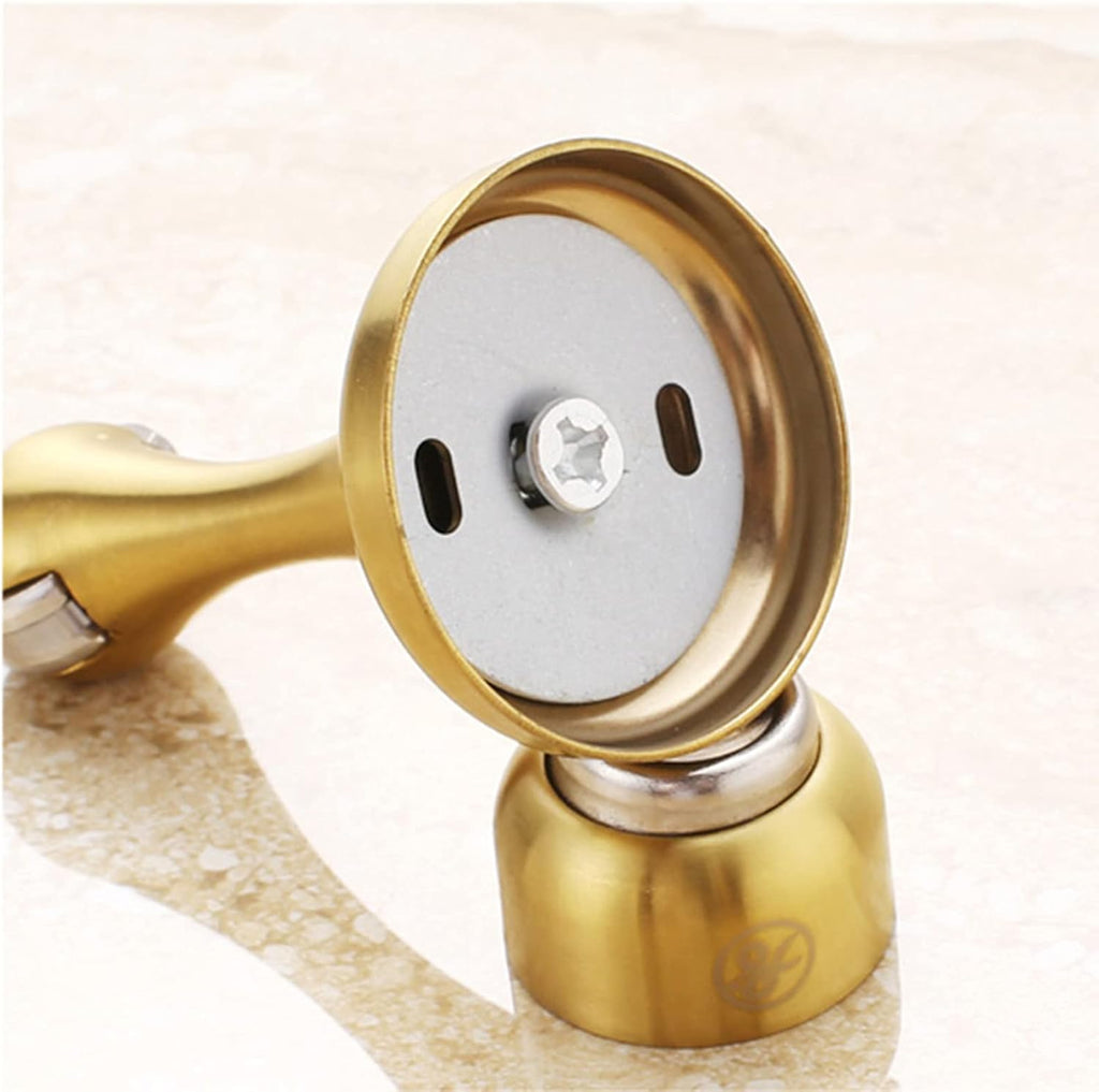 Door Stop Stopper Holder Magnetic,3 Pack White Brushed Nickel Catch Floor Wall Mount Stainless Steel for Office
