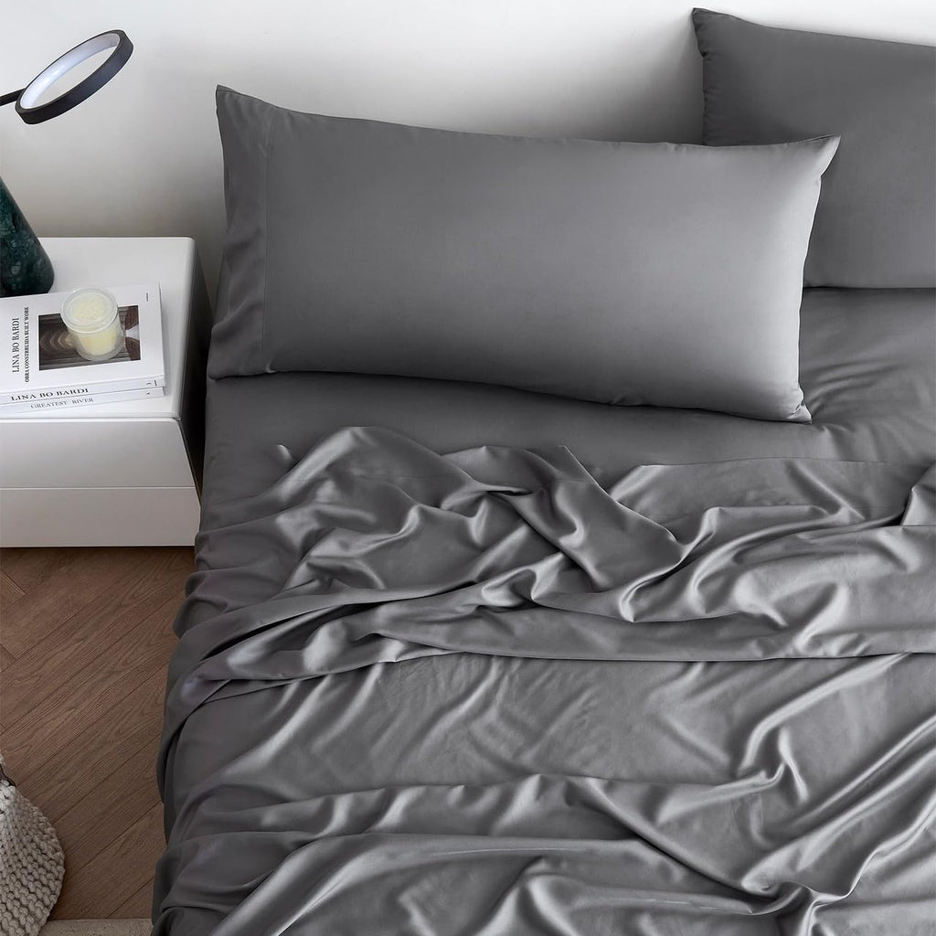 Byourbed Snorze® Cloud Sheet Set - Coma Inducer® Ultra Cozy - Queen in Charcoal