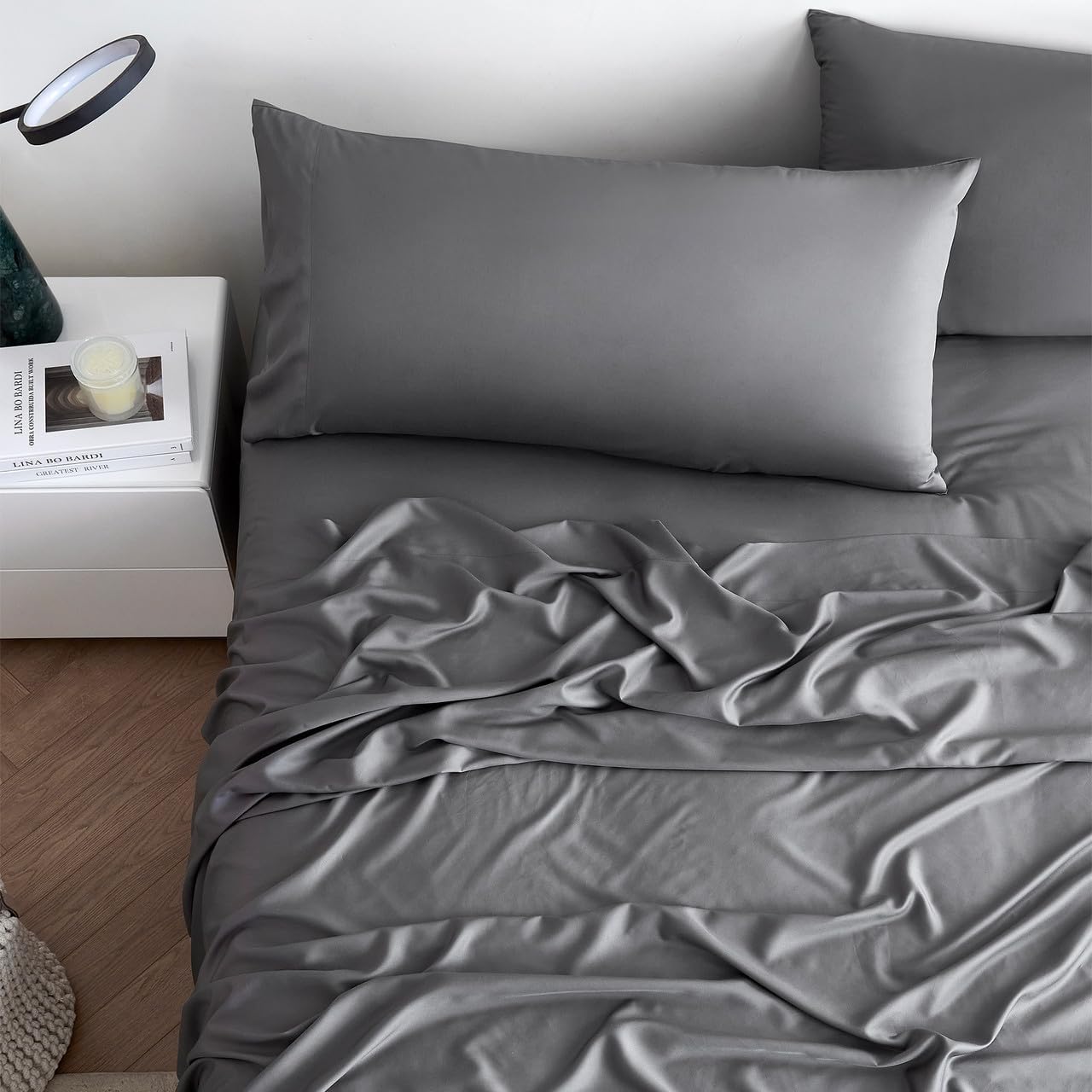 Byourbed Snorze® Cloud Sheet Set - Coma Inducer® Ultra Cozy - Full in Charcoal