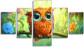 Cartoon Diamond Art 5 Piece Diamond Painting Owl 5D DIY Full Round Drill Dimond Art Paintings Rhinestones Crafts for Adults Gem Painting for Home Decor, Large Artwork for Wall 40 x 80 Inch, Model339