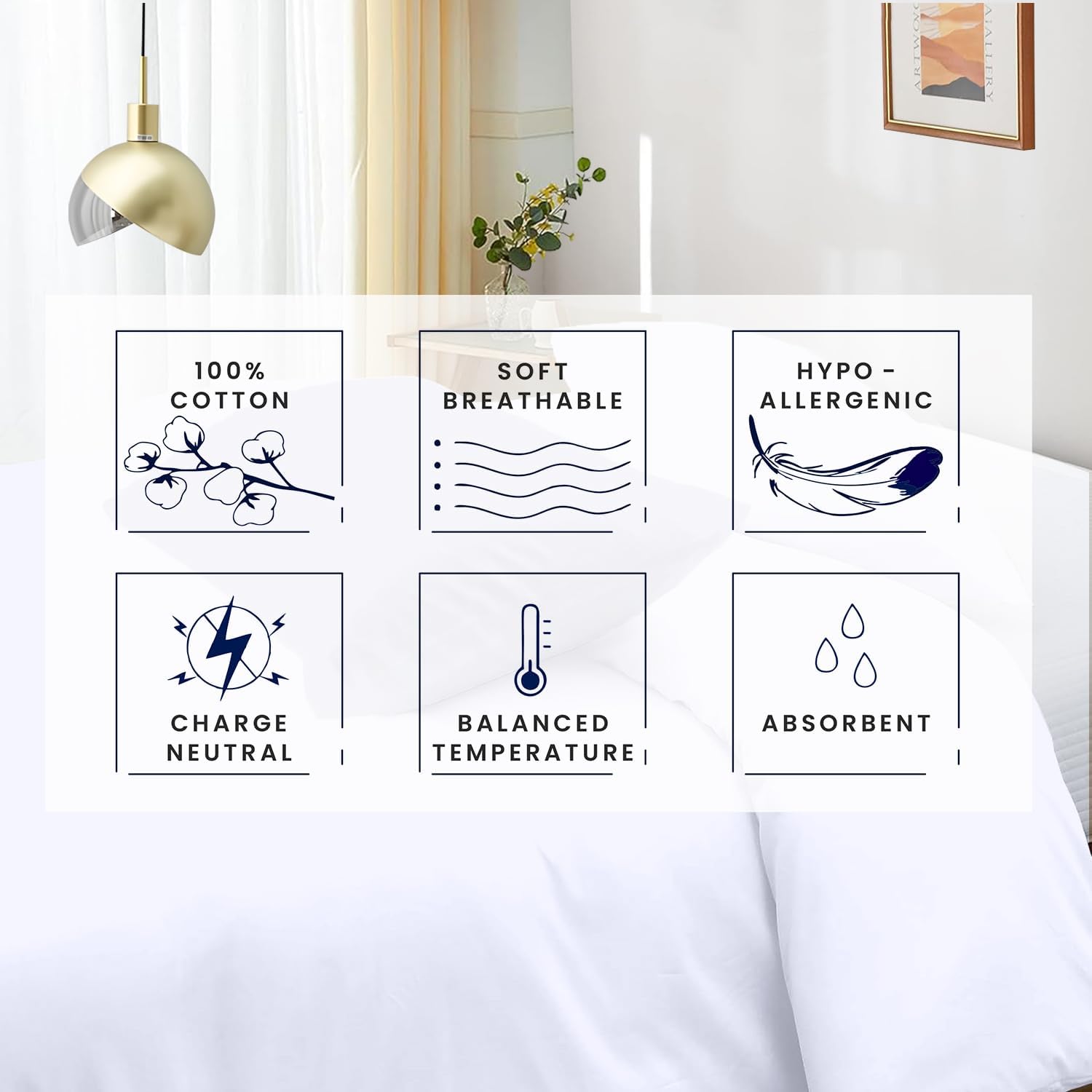 Kotton Culture Oversized King Size 1200 Thread Count Duvet Cover Set - 100% Egyptian Cotton, Ultra-Soft & Sateen - All Season Comforter Cover with Zipper & Corner Ties - Hotel Quality - White