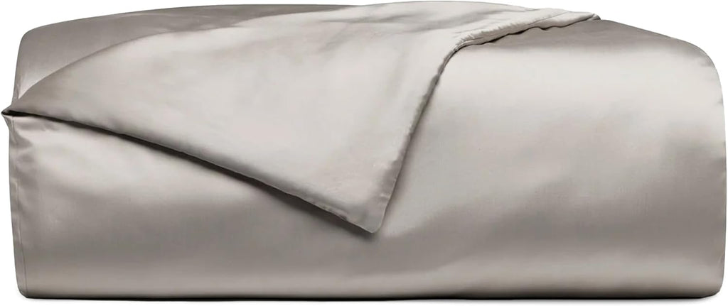 Cozy Earth Luxury Duvet Cover Queen - 100% Viscose from Bamboo - Ultra-Soft, Cooling & Lightweight Duvet Cover - Temperature-Regulating Bedding with Concealed Zip & Interior Snap Closures - Dove Grey