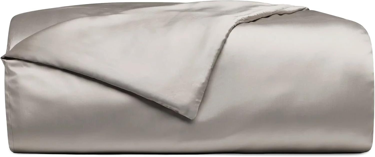 Cozy Earth Luxury Duvet Cover King - 100% Viscose from Bamboo - Ultra-Soft, Cooling & Lightweight Duvet Cover - Temperature-Regulating Bedding with Concealed Zip & Interior Snap Closures - Dove Grey