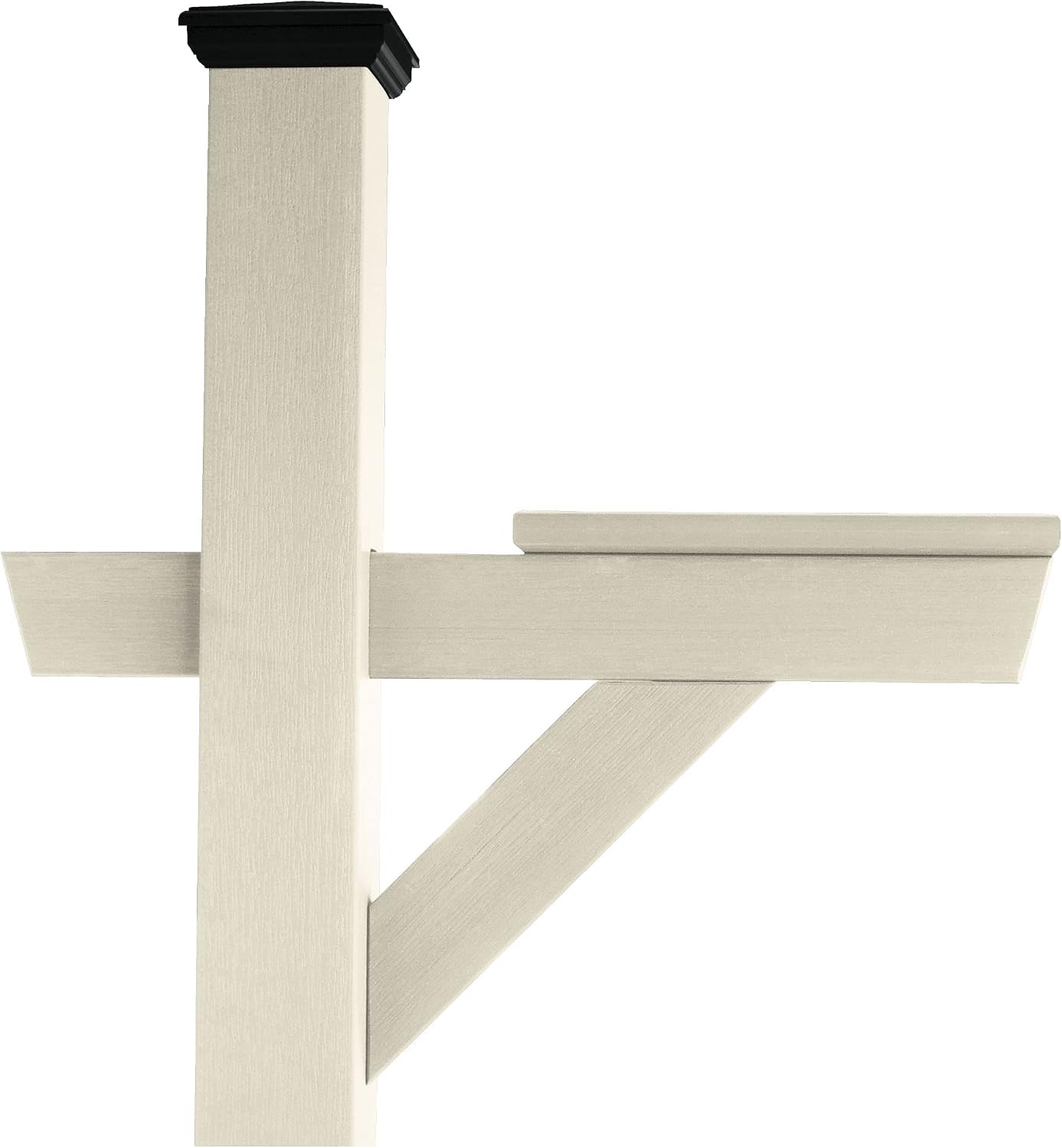 highwood AD-MLBX1-WAE Hazleton Mailbox Post, Whitewash